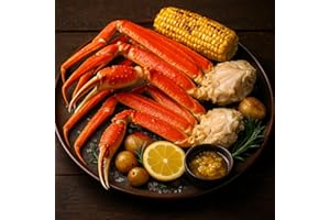 OCEANZEN Premium Alaskan Extra Large Snow Crab Legs, 10–12 oz Clusters, Wild-Caught, Flash-Frozen, Restaurant Quality – 6 Packs (2 lbs Each) 12 lbs