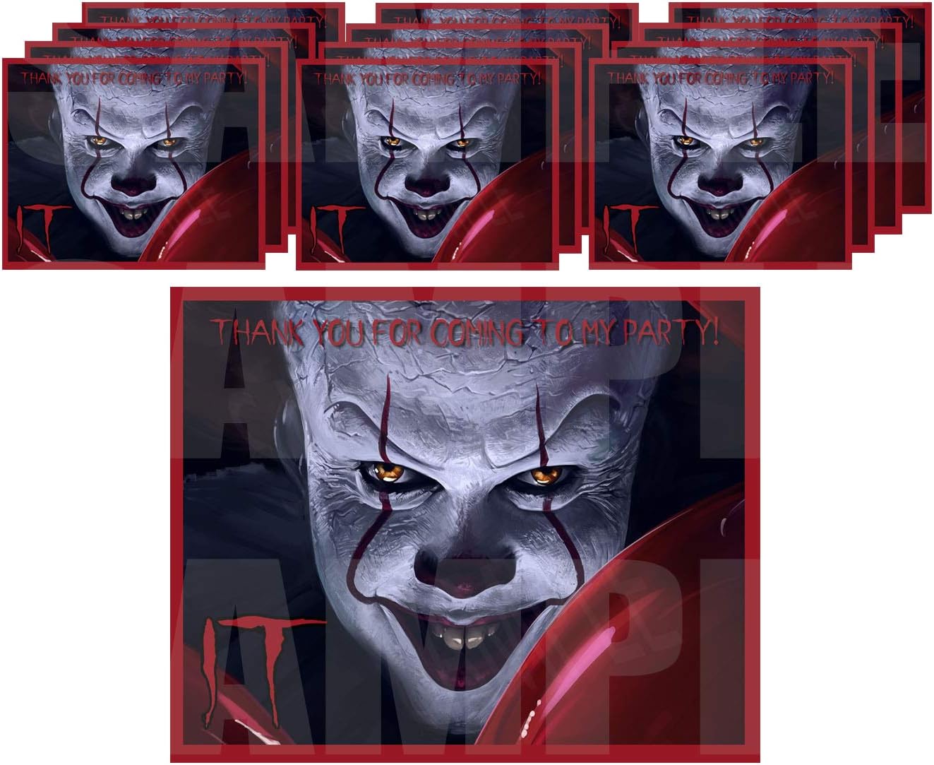 Amazon Com It Movie Scary Creepy Clown Stickers Party Favors