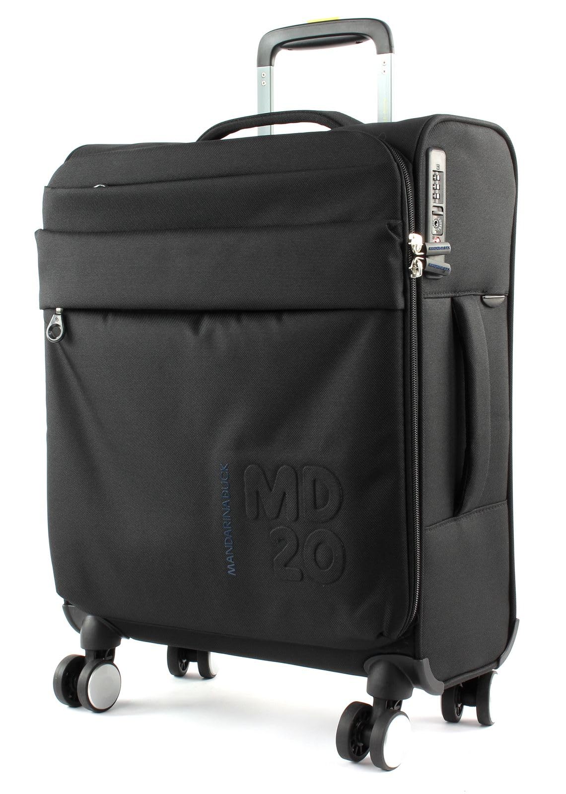 Mandarina Duck MD20 Cabin Trolley 40 x 55 x 20 (LxHxW), Black (Black), 40x55x20(LxHxW), Suitcases and Trolleys