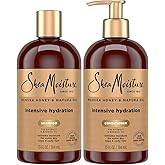 SheaMoisture Shampoo & Conditioner, Manuka Honey & Mafura Oil Intensive Hydration for Extra Dry, Damaged Hair, 13 Oz Ea
