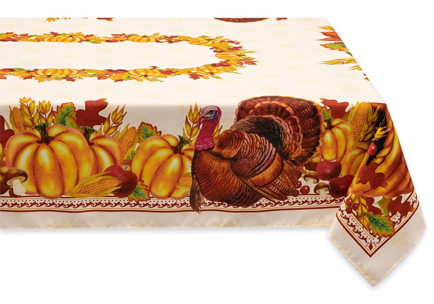 Photo 1 of YiHomer Fall Thanksgiving Tabletop Collection for Kitchen Dining Decoration Parties Harvest, Harvest Party, Tablecloth, 60 x 140 Rectangle