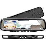 VECLESUS VT1 Backup Camera Kit System Car Licence Plate Backup Camera with 4.3'' Mirror Monitor, Night Vision Easy Installati