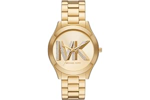 Michael Kors Slim Runway Women's Watch, Stainless Steel Bracelet Watch for Women