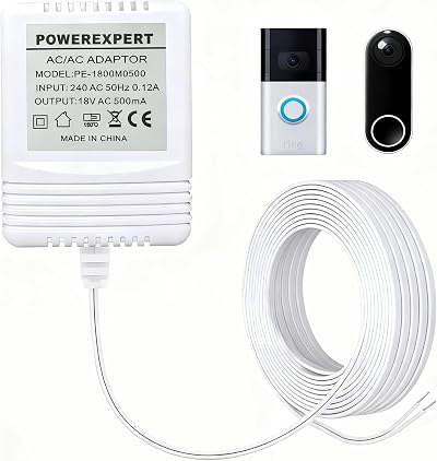 LIANSUM 18V 500mA Power Transformer AC Adapter for Nest Ring Wyze Ezviz