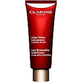 Clarins Super Restorative Hand Cream | Anti-Aging | Targets Dark Spots and Wrinkles | Promotes Youthful-Looking Hands Immediately and Over Time | Shea and Mango Butters Nourish, Soften and Smoothe