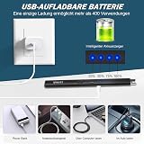 Zanmuk Electric Candle Lighter USB Rechargeable Plasma Arc Lighter Black view 3