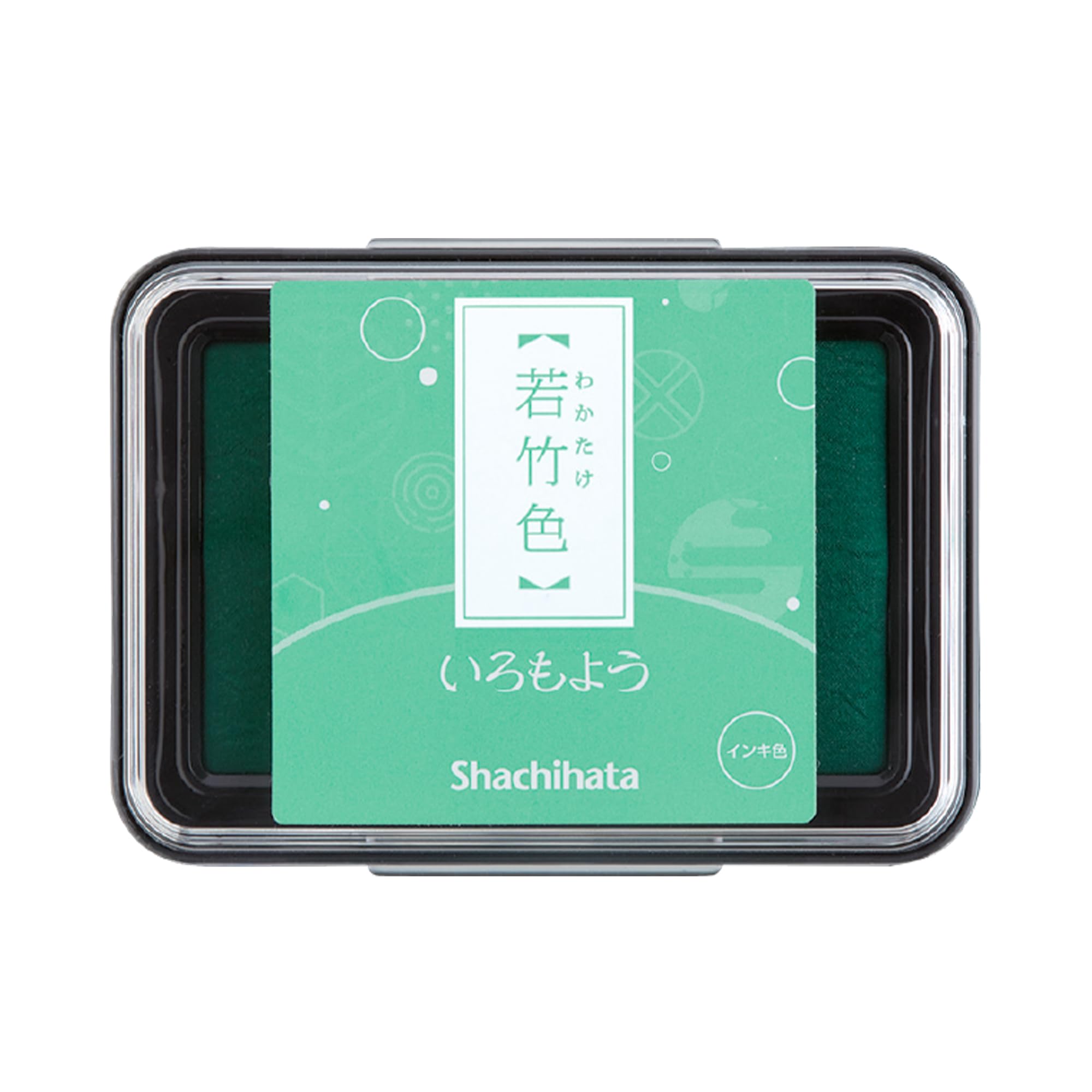 IROMOYO Stamp PAD, for Journaling and Scrapbooking| Traditional Japanese Ink Colour, Oil-Based Ink pad - Pale Green, Speedy Drying Time