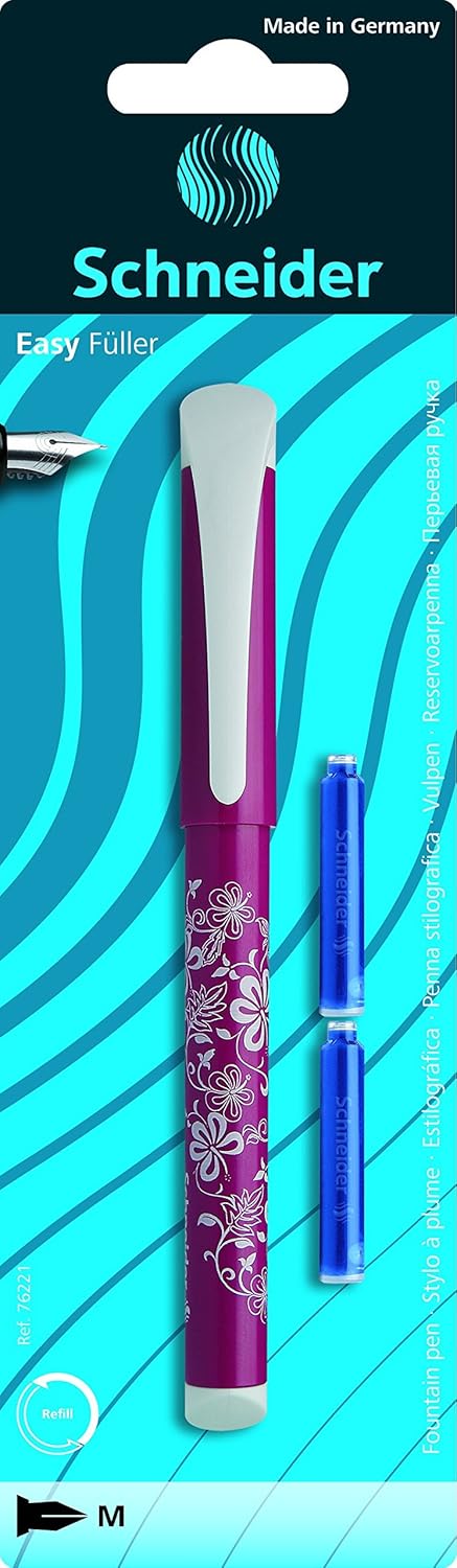 Schneider Fountain pen Easy, M, blister card per piece including 2 cartridges (sorted - color will be sent randomly) - Image 3