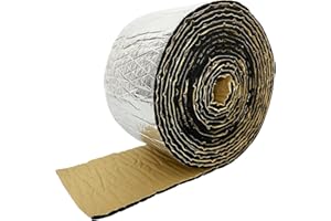 Halero Pipe Wrap Insulation 1/5 Inch Thick Pipe Insulation High Density Waterproof Foam Tape with Self Adhesive Application for Hot or Cold Pipe 26FT Length× 6 Inch Width