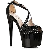 Ellie Shoes Women's 709-WICKED-BLK-10 Platform, Black, 10