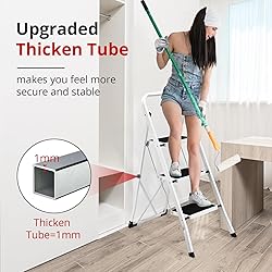HBTower Step Ladder Folding Step Stool for Adults