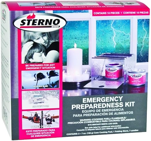 Sterno Products 70156 Emergency Preparedness Kit Amazon Ca Home Kitchen