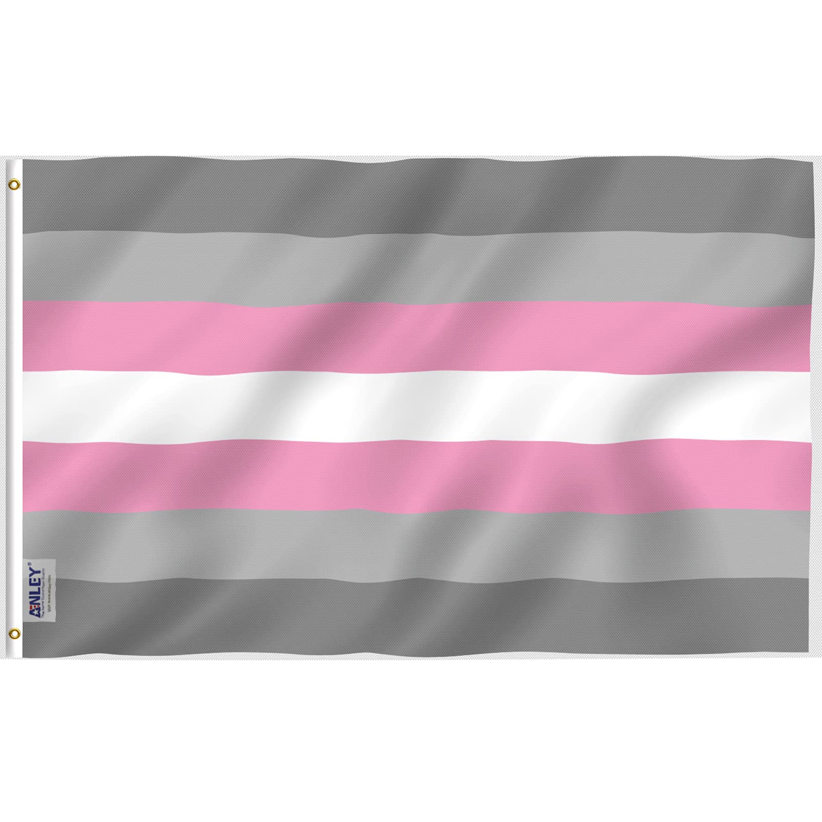 Anley Fly Breeze 3x5 Foot Demiwoman Pride Flag - Vivid Color and Fade Proof - Canvas Header and Double Stitched - Demiwoman LGBT Flags Polyester with Brass Grommets 3 X 5 Ft