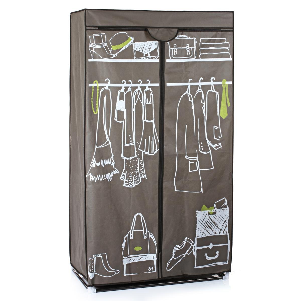 Wardrobe With Hanging Space Modern Design Height 156cm