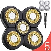 Upgraded 5-Blade Shaver Replacement Heads - Electric Razor Shaver Heads