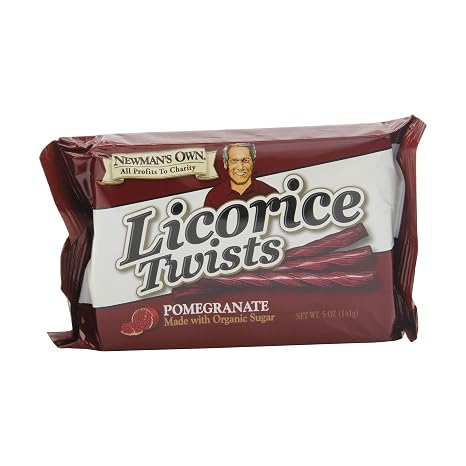 Newmans own Organic licorice Twist pomegranate 5oz (757645018050)