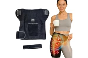 Hip Brace with Red Light Therapy for Menopausal Women, Adjustable Heating Pad Support for Hip Pain Relief, USB Powered,Best G