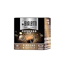 Bialetti Caffè d’Italia, Box 12 Capsule, Ginseng, Compatibili con Macchine Bialetti sistema chiuso, 100% Alluminio