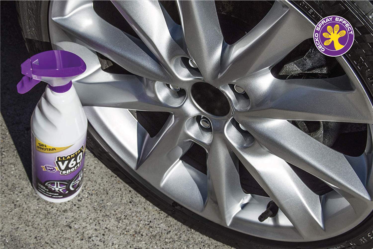Sisbrill V60 Sport Felgenreiniger - neutral und sicher - Gecko Spray Version - 1 Liter. 7