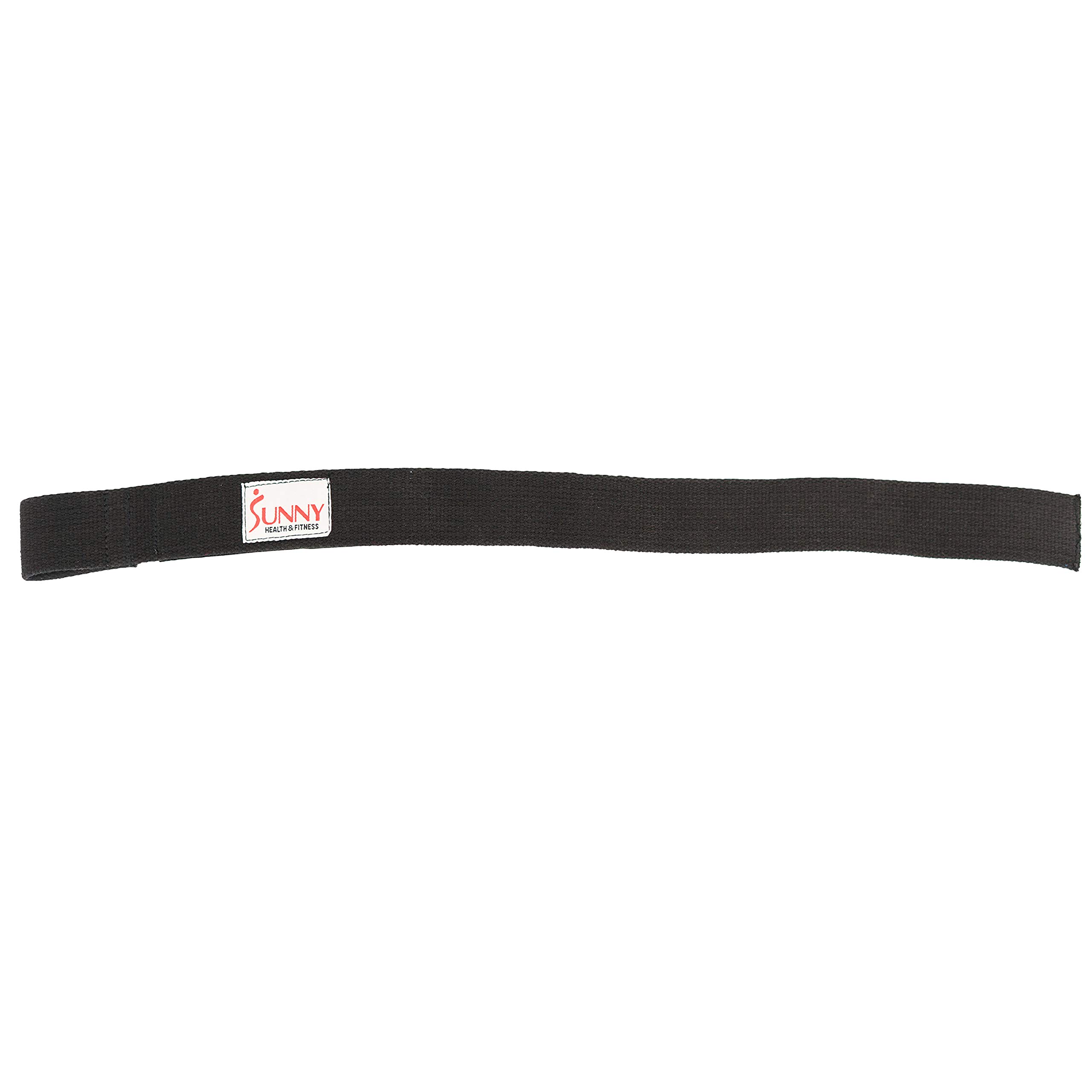 Sunny Health & Fitness Lifting Straps with Neoprene Padding, 2000lb Weight Capacity Heavy Duty Workout Wrist Straps for Weightlifting and Cross Training (Pair), Black
