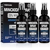 5% Minoxidil Spray,3 pack– High-Efficiency Hair Loss Product to Prevent Thinning, and Hair Regrowth Treatment for Stronger, Fuller Hair