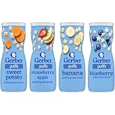 Gerber Graduates Apple Strawberry, Banana, Sweet Potato, Blueberry Puffs /pack of 4 1.48oz