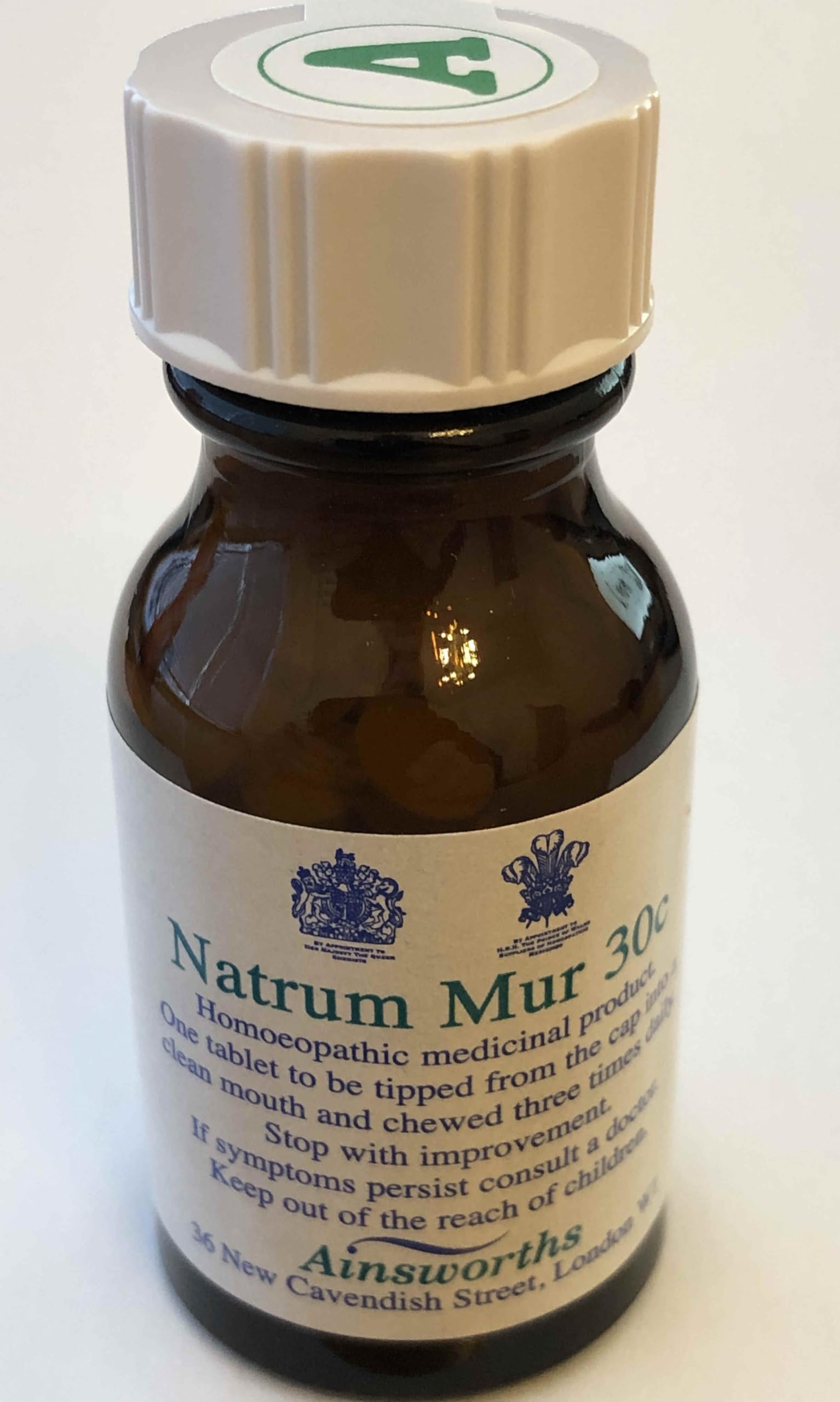 Ainsworths 30C Natrum Mur Homoeopathic Remedy - Pack of 120 Tablets