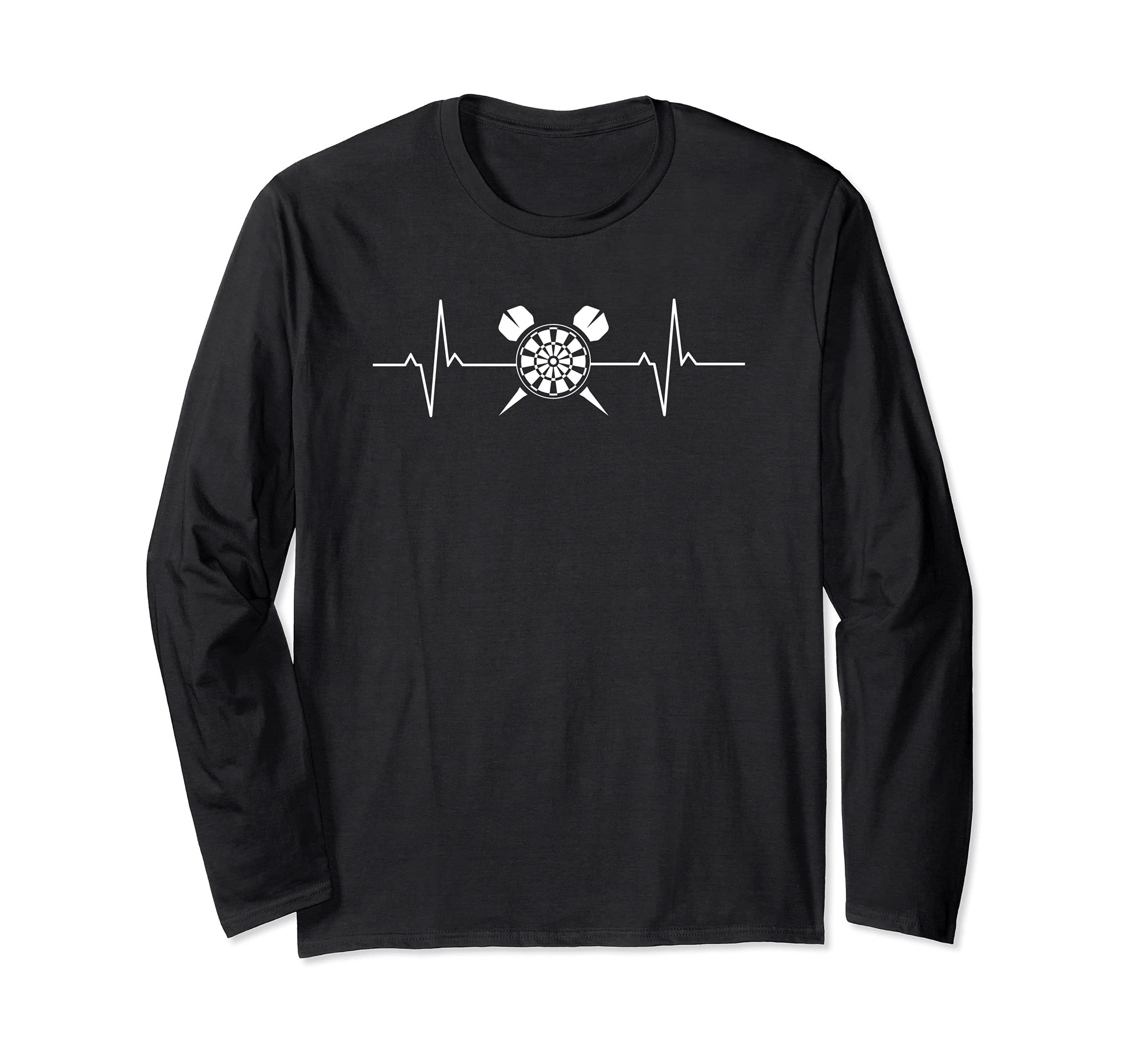 Darts lifeline heartbeat darts player Long Sleeve T-Shirt