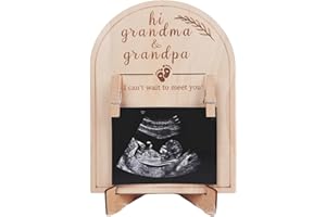 HONOCOOLS Baby Ultrasound Photo Frame for Grandparents – Pregnancy Reveal Gift for New Grandma and Grandpa – Sonogram Picture Frame Keepsake for Baby Announcement (3x4in)