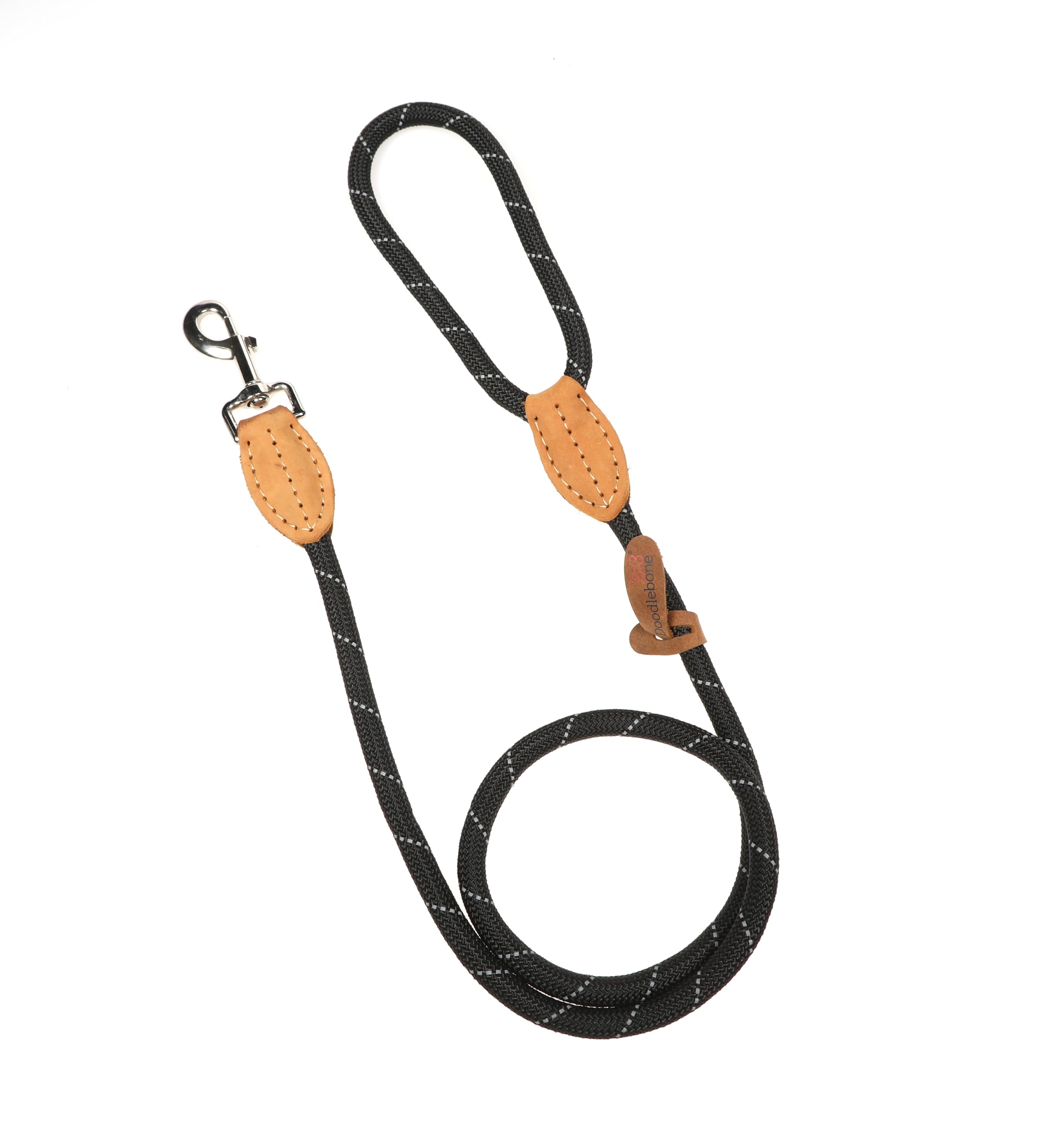Doodlebone Rope Lead, Coal, 9mm