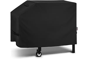 Unicook 28 Inch Griddle Cover for Blackstone and Nexgrill Cooking Station, Outdoor Flat Top BBQ Grill Cover with Sealed Seam, Heavy Duty Waterproof Fade Resistant, Black