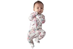 Posh Peanut Convertible Baby Sleepers - Girls Footless Baby Pajamas with 2 Way Zipper for Easy Diaper Changes