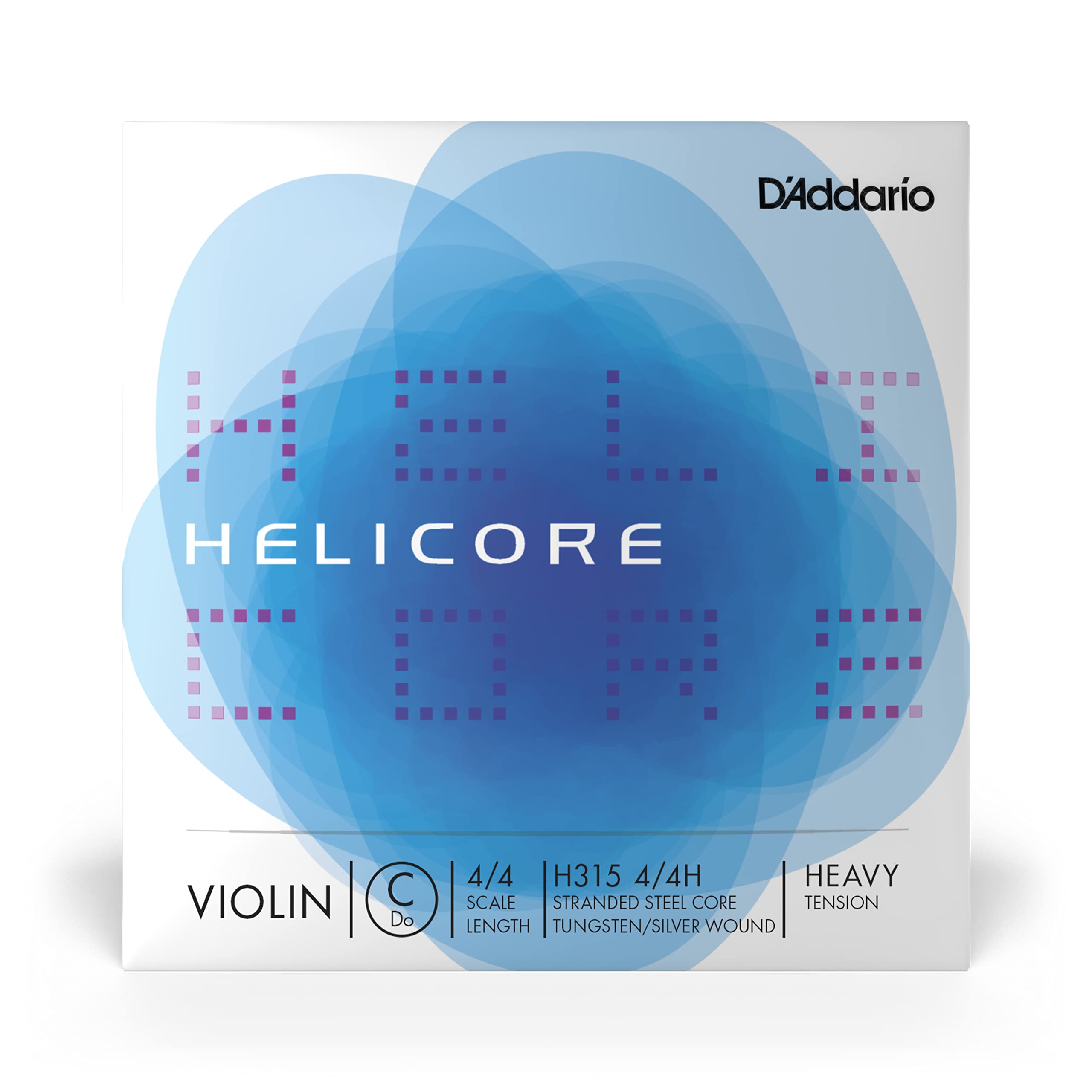 D'Addario Orchestral - Helicore 4/4 Size Violin String - Silver Wound C String - H315 4/4H - C String Only - Heavy Tension