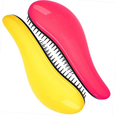 Detangler Brush, Detangling Hair Comb Professional No Pain Detangler for Women Kids Men, Set of 2