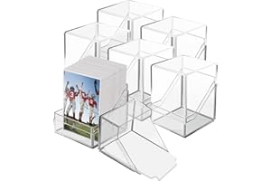 Kitoyz Card Deck Cases for Trading Cards, Playing Card Storage Boxes Holding 100+ Sleeved Cards Fit for Bank Card, Business Card,MTG and Sport Cards (6 Pack)