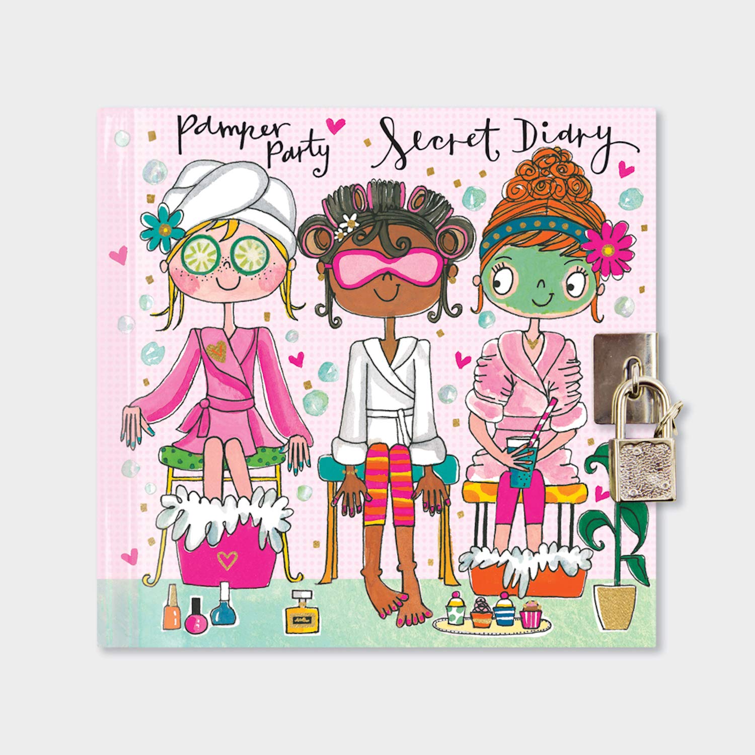 Rachel Ellen Designs Pamper Party Secret Diary with Lock (A5)