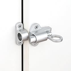 INIRET 4 Packs Self-Closing Latches，Silver Gray