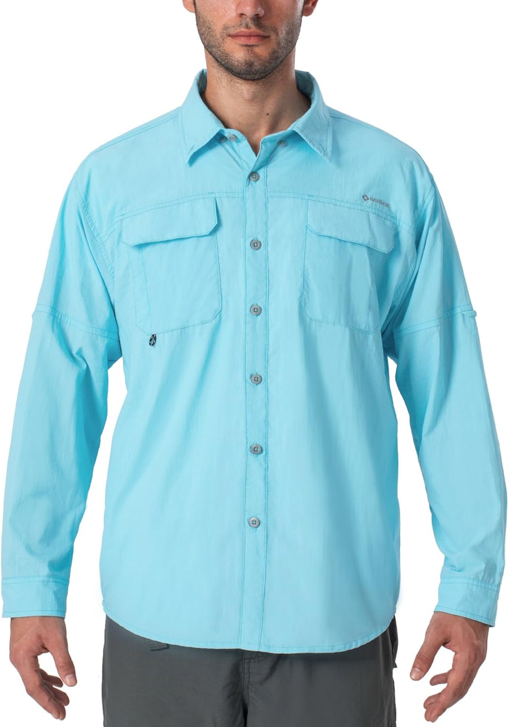 Naviskin Men's UPF 50+ Sun Protection Hiking Fishing Shirt Lightweight Quick Dry SPF Outdoor Long Sleeve Shirt at  Men’s Clothing store