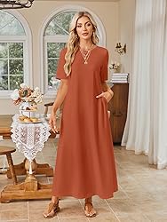 MEROKEETY Women's 2025 Spring Summer Casual Maxi