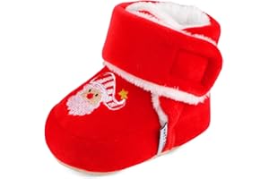 KAKU NANU Baby Booties Newborn Infant Furry Cozy Soft Slippers Socks for Boy Girl, Winter Non-Slip Crib Shoes with Warm Lining