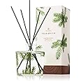 Thymes Frasier Fir Reed Diffuser Set – Includes Reeds, Fragrance Oil, and Frosted Glass Bottle – Fragrance Oil Diffuser – Room Fresheners – Luxury Home Decor – Green & Clear (Pine Needle, 7.75 fl oz)