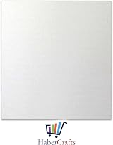 Habercrafts 6x6 Inch Canvas Panels 100% Cotton 5 Pack Primed Ready view 6