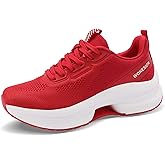 WONESION Women's Non Slip Walking Running Shoes Lightweight Athletic Tennis Sport Fashion Sneakers for Gym Work Nursing