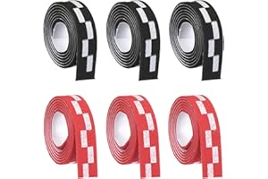 PATIKIL 18" Table Tennis Side Tape, 6 Pack Ping Pong Edge Tape Protect The Edges of Rubber and Blade for Paddles Racket, Red 