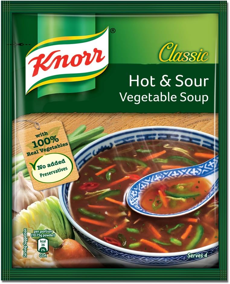 Knorr Classic Hot & Sour Vegetable Soup (Shipping from India) Amazon