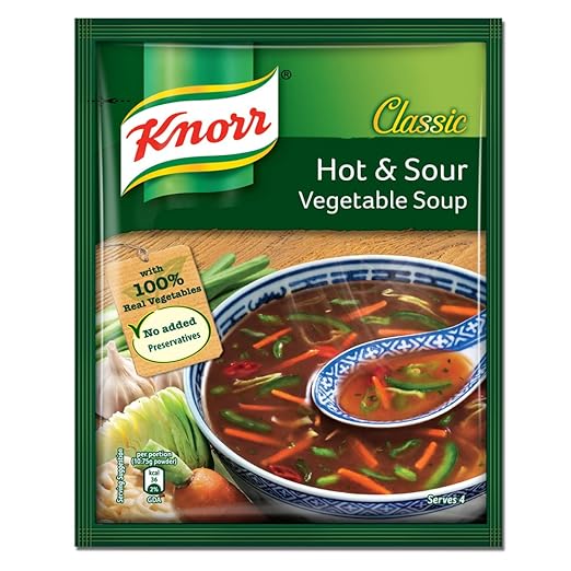 Knorr Chinese Hot and Sour Veg Soup, 43g (Now at Rupees 7 Off)