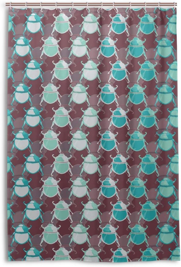 Amazon Com Montoj Cartoon Beatles Home Decor Shower Curtain Bath Curtain Fabric Bathroom Decor Set With Hooks Durable And Super Waterproof 48x72in Home Kitchen