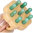 ideayard Scalp Massager,Head Scalp Comb,Jade-Wooden Comb for Head Stress Relax Massage Tool for Hair Growth Relieve Headaches