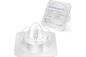 Sterile Syringe Filters PTFE 25mm Diameter 0.22 um Port Size Individually Packed 10/pk by Ks tek