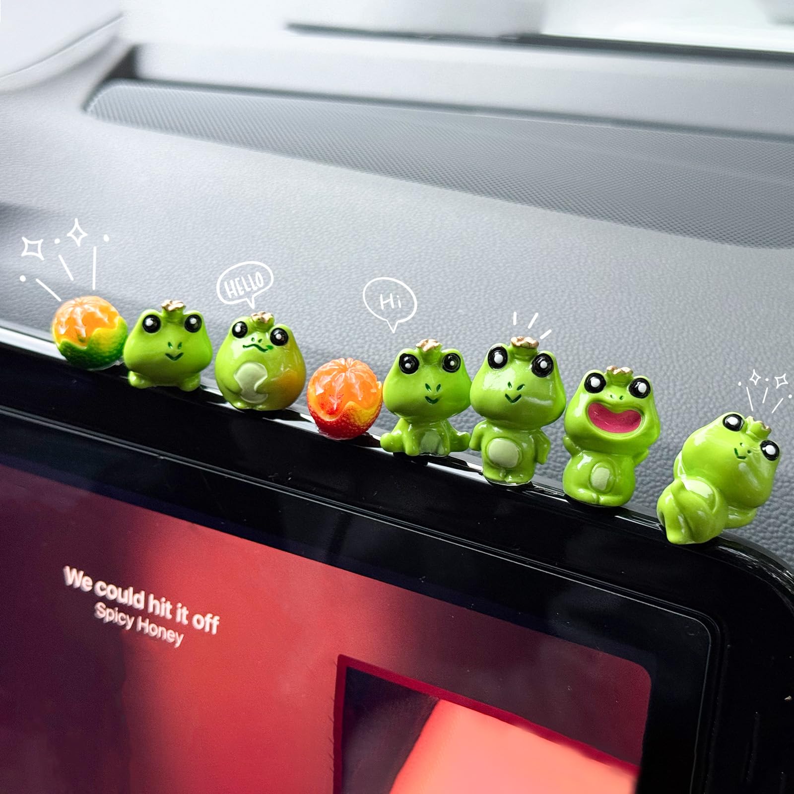 zmoso 8 PCS Cute Frog Car Rearview Mirror